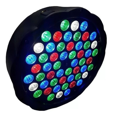 Imagen 6 de 8 de Luz Protón Par 54 Leds Rgb Slim Tacho Dmx Profesional Dj's