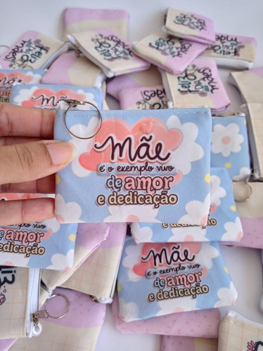 50 Mini Porta Moedas 9x7 Personalizados - Dia Das Mães