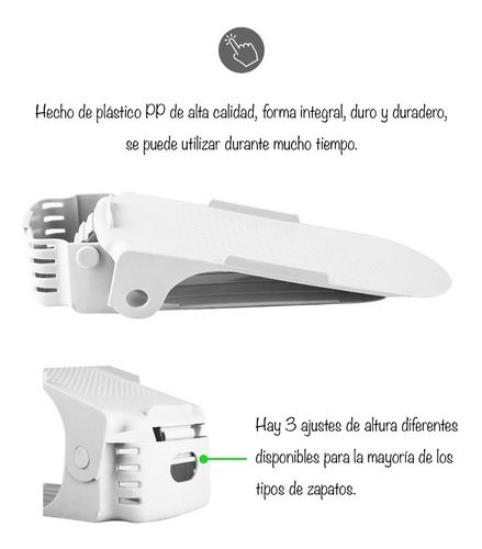 Imagen 3 de 10 de Organizador Individual De Calzado Zapatillas Super Practico