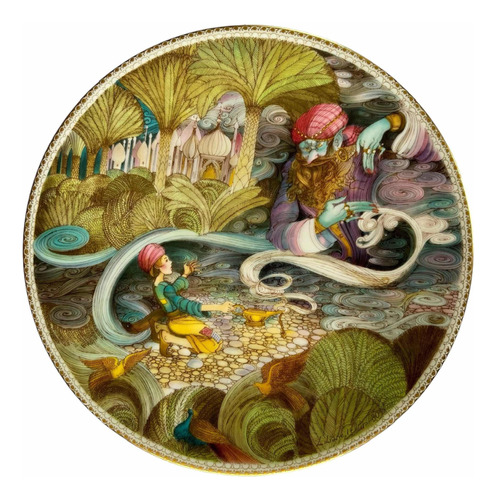 Porcelana Fina Limoges Plato Aladin