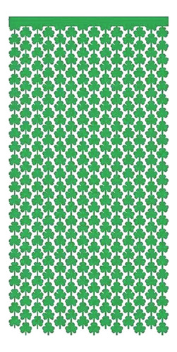 100x200cm St. Patrick's Day Foil Fringe Cortina 3,2 Verde