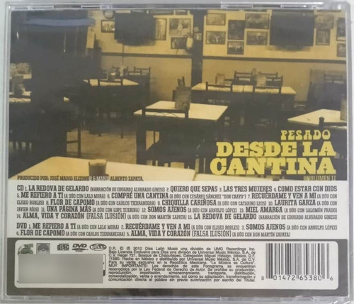 Pesado - Desde La Cantina Volumen Ii ( Cerrado ) Dvd + Cd