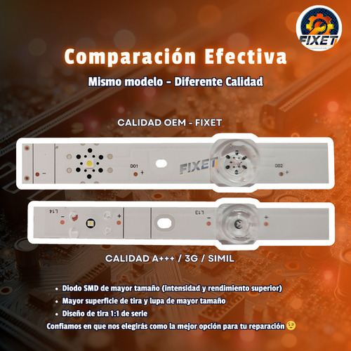 Kit 4 Tiras Led Para Tcl 65s450 65s451 65s453 65s455