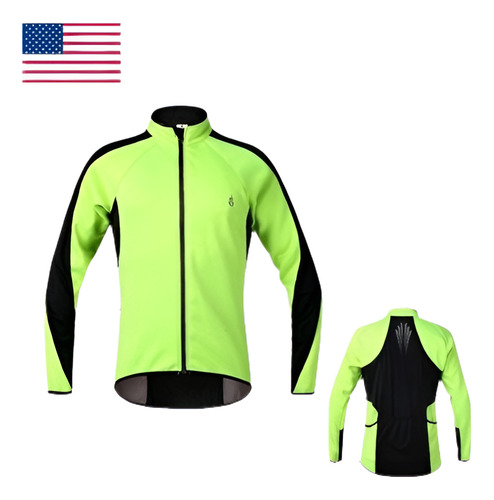 Hombre De Invierno Suave Polar Polar Ciclismo Chaqueta Jerse