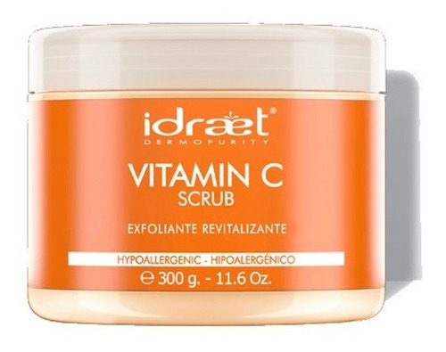 Idraet Vitamina C Scrub Crema Exfoliante Higiene Limpieza