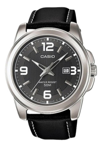 Imagen 1 de 10 de Reloj Cuero Hombre Casio Original Mtp-1314l-8av
