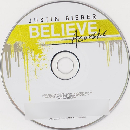 Poster Justin Bieber Under The Mistletoe Cd Acoustic Lote