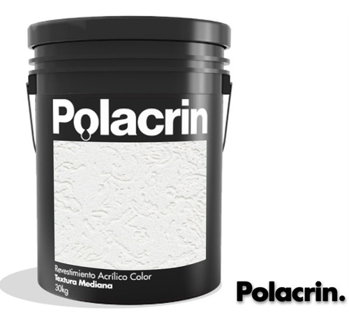 Revestimiento Texturado Polacrin Acrilico 25kg Blanco Color