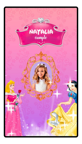 Princesas Disney Invitacion Digital Animada