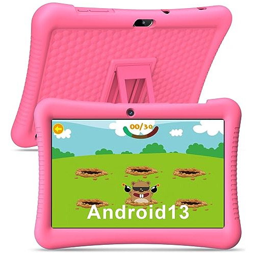 Kids Tablet 10in Android 13 Toddler Tablet Children Tab...