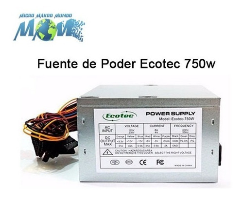 Fuente De Poder Ecotec 750w 