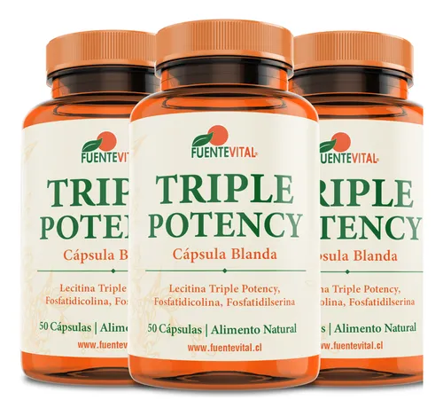 Lecitina Triple Potency - Fosfatidilcolina- Dilserina Pack 3