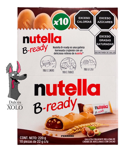 Nutella B-ready Galleta De Avellana Con Cacao 10pz 