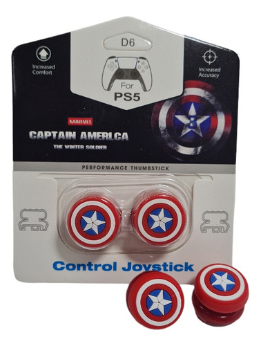 Cubre Stick Kontrolfreek Fps Alto Ps4 -ps5  Capitan America