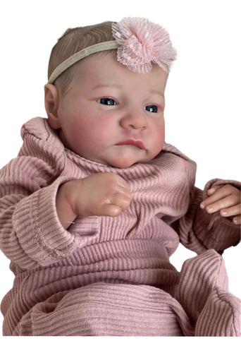 Bebé Reborn Baby Girl / Muñeca Hiper Realista Silicona 49 Cm