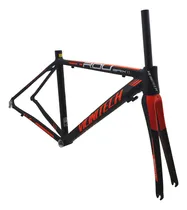 Comprar Quadro Speed Vicinitech Roubaix Preto Laranja Garfo Carbono Cor Pretou002Flaranja