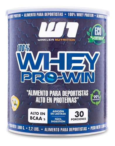 Suplemento en polvo Winkler Nutrition  Whey Pro Win proteínas sabor vainilla en pote de 1kg