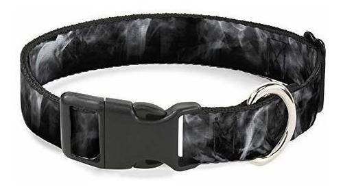 Cat Collar Breakaway Smoke Black Grays 8 To 12 Inches 0.5 In