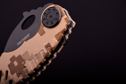 Imagen 6 de 10 de Kerambit Tac Force Apertura Asistida Cachas G10 Cuchillo