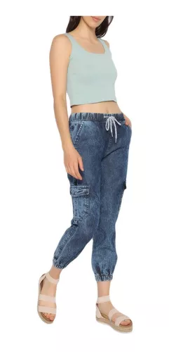 Jeans Tipo Jogger Rewind Para Mujer