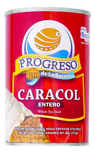 Caja De 12 Latas De Caracol Natural | Cooperativa Progreso