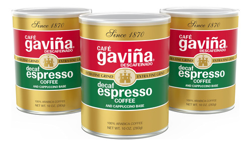 Cafe Gavina Decaf Espresso; Descafeinado, Molido Extra Fino,