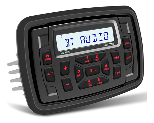 Estereo De Barco Bluetooth De Radio Marina: Unidad Principal