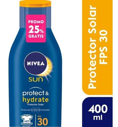 Nivea Sun Protege & Hidrata Fps 30 X 400 Ml