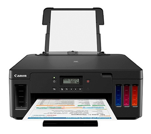 Imagen 2 de 4 de Impresora a color simple función Canon Pixma G5010 con wifi negra