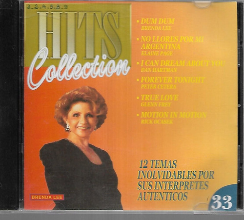 Hits Collection 33 Peter Cetera Brenda Lee Derek Lopez Cd 