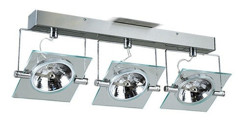 Artefacto Triple De Aplicar Techo Luz Led Iluminacion Linea