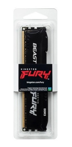 Imagen 2 de 2 de Memoria Ram Kingston Fury Beast 8gb Dimm Kf316c10b/8