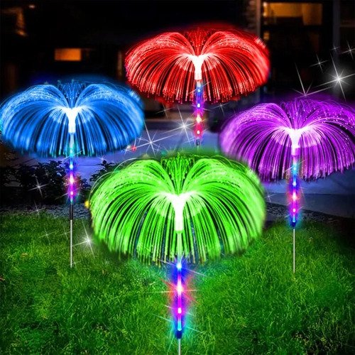 Luces Solares Navideñas Con Medusas Para Exteriores, 2 Unida