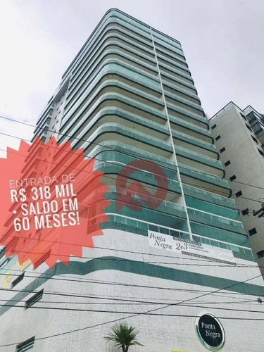 Imagem 1 de 25 de Apartamento Com 3 Dormitórios À Venda, 123 M² Por R$ 750.000,00 - Vila Guilhermina - Praia Grande/sp - Ap2351