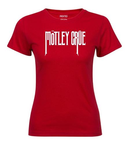 Polera Estampada Mujer Mötley Crüe I