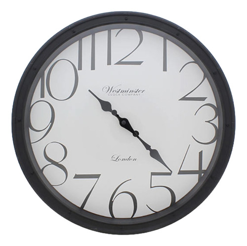 Reloj De Pared Negro 45cm