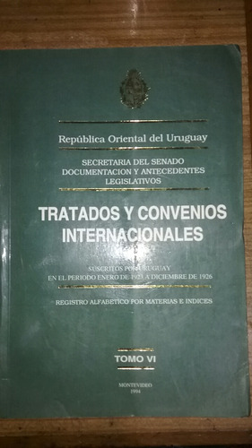 Tratándose Y Convenios Internacionales Uruguay Tomó 6