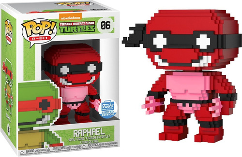 Funko Pop 8 Bit Tortugas Ninja - Raphael #06 Exclusivo