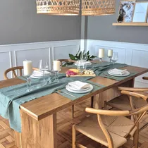 Comprar Camino Rústicos Xl Isahome Gasa Tusor Para Mesa De Comedor