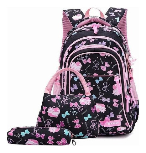 Kit De Mochilas Escolares Para Estudiantes De Primaria, 3 Pi