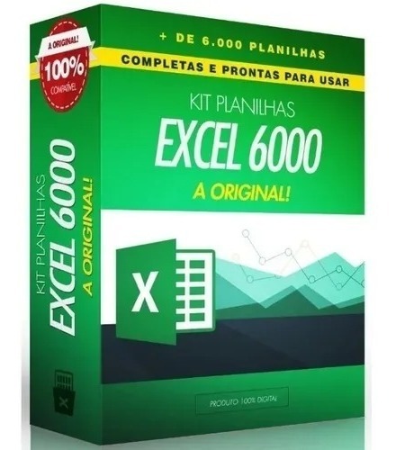 Pack 6 Mil Planilhas Excel Editáveis Brindes Frete Grátis