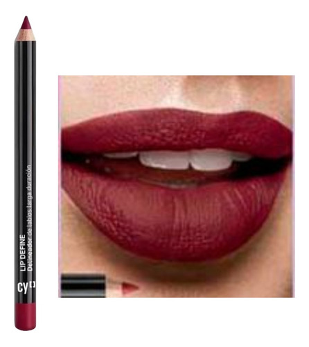 Delineador De Labios Cyzone Dark Red Rojo Oscuro