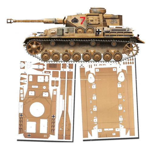Panzer Pzkpfw Iv Ausf.g Escala 1.35 Papercraft