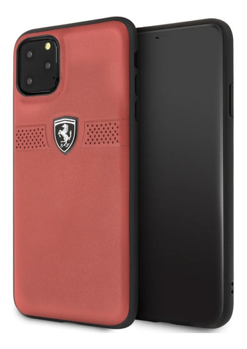Funda Case Piel Ferrari Rojo Para iPhone 11 Pro  Max 