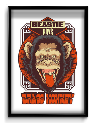 Cuadro Beastie Boys Brass Monkey 35x50 (marco+lámina+vidrio)