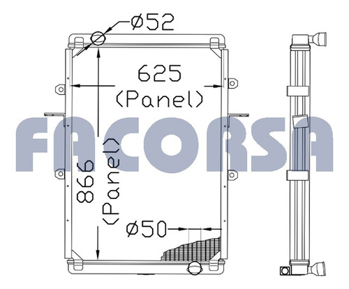 Radiador Ford Cargo 1730 Facorsa Rc3772fa