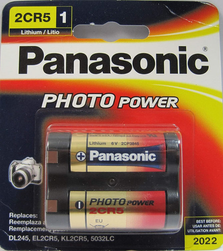 Panasonic 2cr5 - Bateria De Litio Para Fotografia 2 Unida