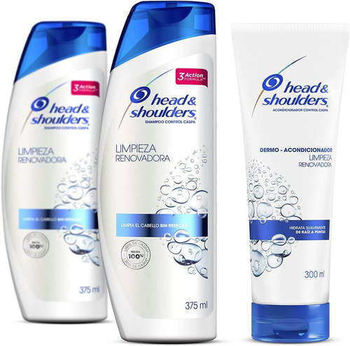 Kit X3 Shampoo Y Acondicionador Head & Shoulders De 1.050ml