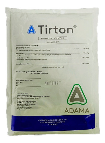 Tirton 1kg Fungicida Hidroxido De Cobre + Mancozeb 