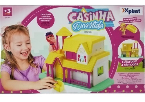 Casa Casita Divertida Con Muñeca Xplast Lionels Mundo Manias